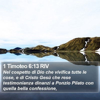 1 Timoteo 6:13 RIV Bible Verse Image