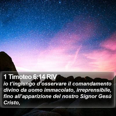 1 Timoteo 6:14 RIV Bible Verse Image
