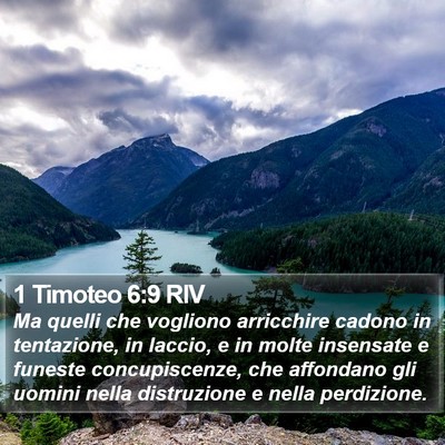 1 Timoteo 6:9 RIV Bible Verse Image