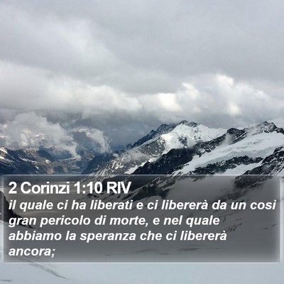 2 Corinzi 1:10 RIV Bible Verse Image