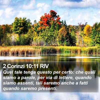 2 Corinzi 10:11 RIV Bible Verse Image