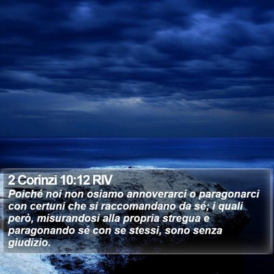 2 Corinzi 10:12 RIV Bible Verse Image