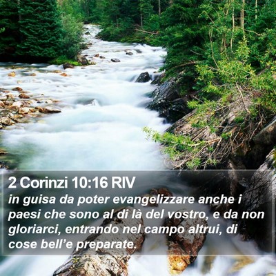 2 Corinzi 10:16 RIV Bible Verse Image