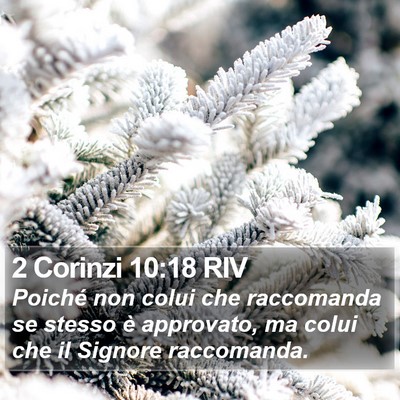 2 Corinzi 10:18 RIV Bible Verse Image
