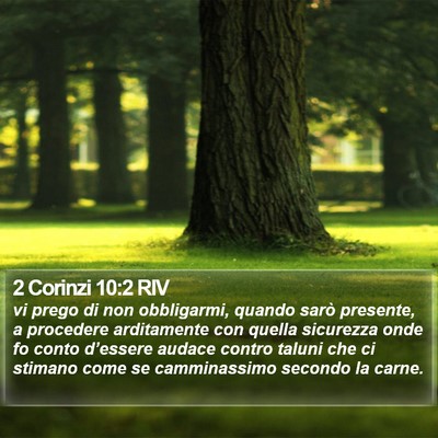 2 Corinzi 10:2 RIV Bible Verse Image