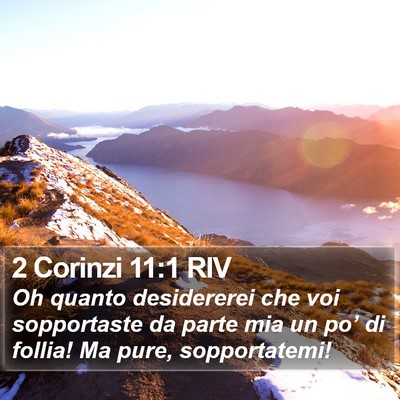 2 Corinzi 11:1 RIV Bible Verse Image