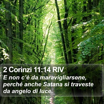 2 Corinzi 11:14 RIV Bible Verse Image