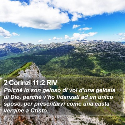 2 Corinzi 11:2 RIV Bible Verse Image