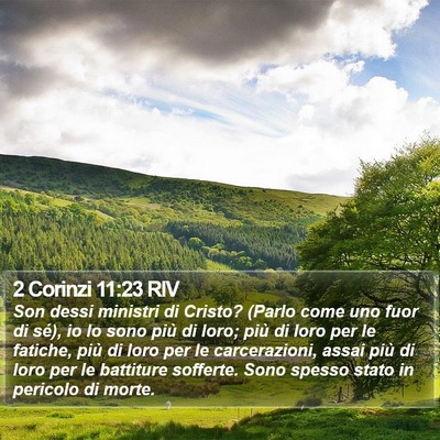 2 Corinzi 11:23 RIV Bible Verse Image