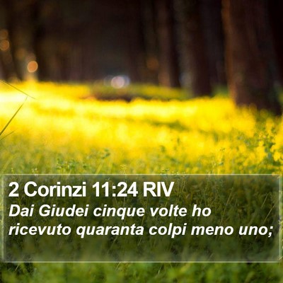 2 Corinzi 11:24 RIV Bible Verse Image