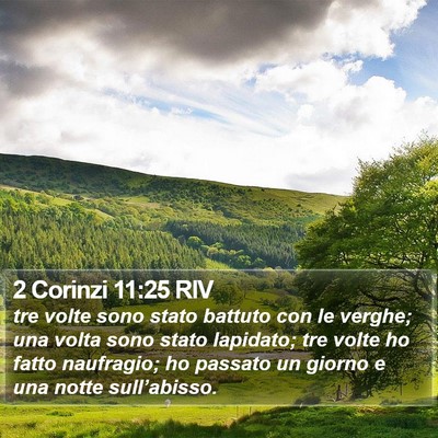 2 Corinzi 11:25 RIV Bible Verse Image