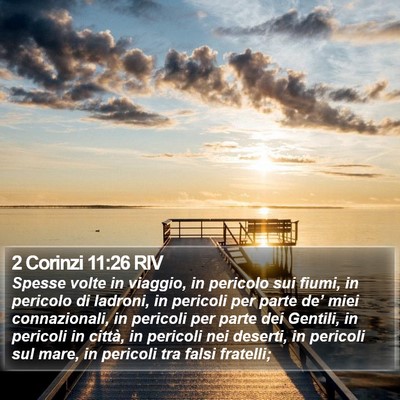 2 Corinzi 11:26 RIV Bible Verse Image