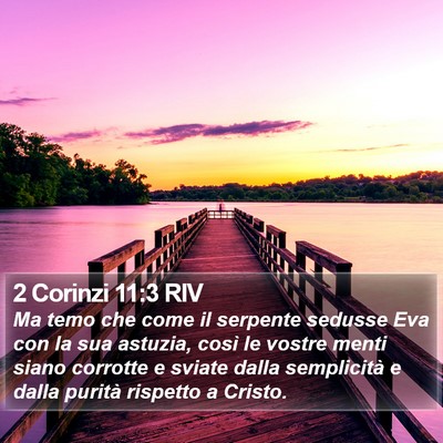 2 Corinzi 11:3 RIV Bible Verse Image