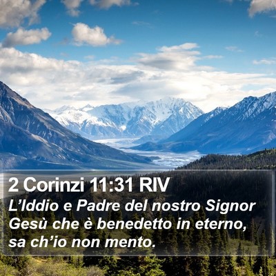 2 Corinzi 11:31 RIV Bible Verse Image