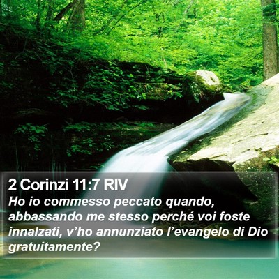 2 Corinzi 11:7 RIV Bible Verse Image