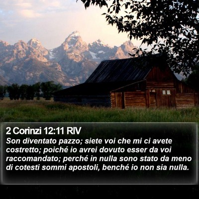 2 Corinzi 12:11 RIV Bible Verse Image