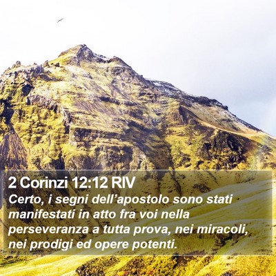 2 Corinzi 12:12 RIV Bible Verse Image