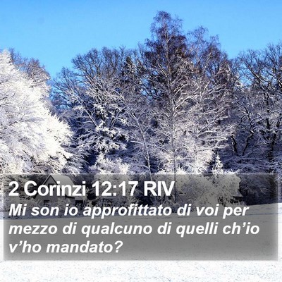 2 Corinzi 12:17 RIV Bible Verse Image