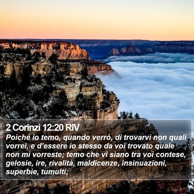 2 Corinzi 12:20 RIV Bible Verse Image