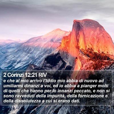 2 Corinzi 12:21 RIV Bible Verse Image