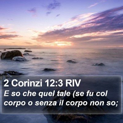 2 Corinzi 12:3 RIV Bible Verse Image