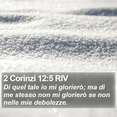 2 Corinzi 12:5 RIV Bible Verse Image