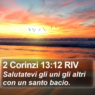 2 Corinzi 13:12 RIV Bible Verse Image