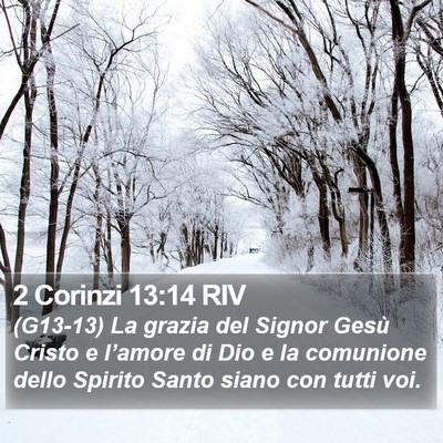 2 Corinzi 13:14 RIV Bible Verse Image