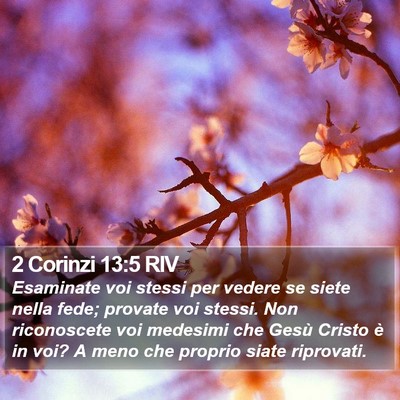 2 Corinzi 13:5 RIV Bible Verse Image