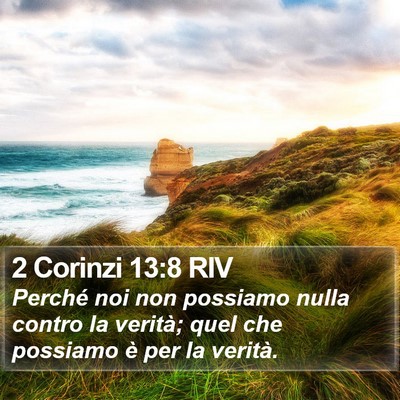 2 Corinzi 13:8 RIV Bible Verse Image