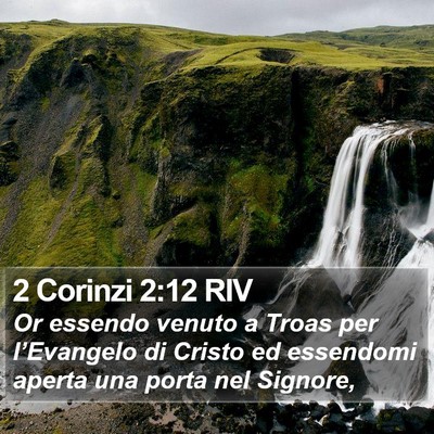 2 Corinzi 2:12 RIV Bible Verse Image