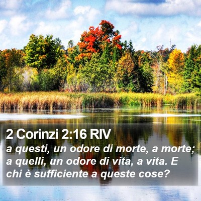 2 Corinzi 2:16 RIV Bible Verse Image