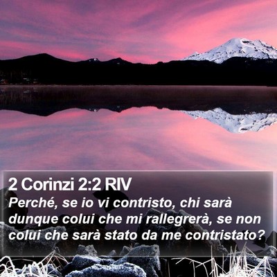 2 Corinzi 2:2 RIV Bible Verse Image