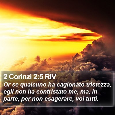 2 Corinzi 2:5 RIV Bible Verse Image