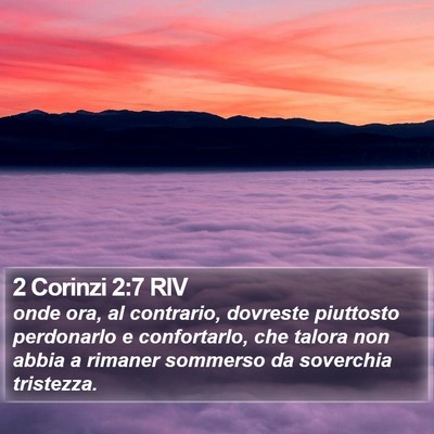 2 Corinzi 2:7 RIV Bible Verse Image