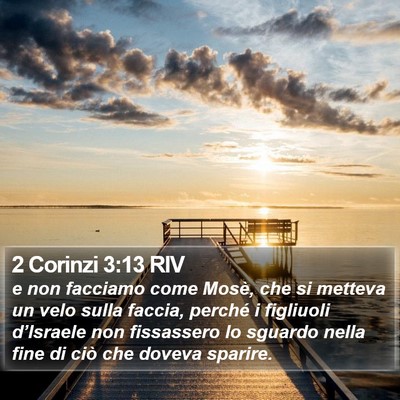 2 Corinzi 3:13 RIV Bible Verse Image