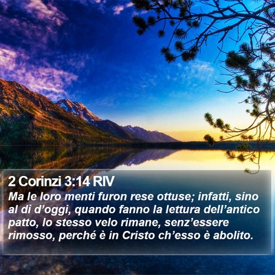 2 Corinzi 3:14 RIV Bible Verse Image
