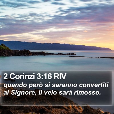 2 Corinzi 3:16 RIV Bible Verse Image