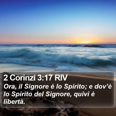 2 Corinzi 3:17 RIV Bible Verse Image