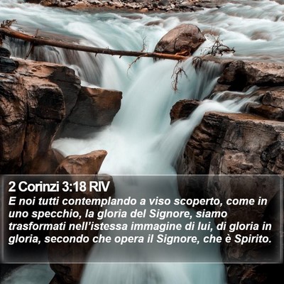 2 Corinzi 3:18 RIV Bible Verse Image