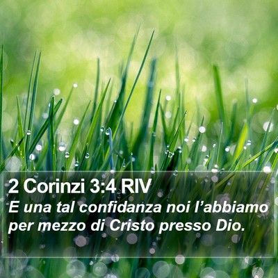 2 Corinzi 3:4 RIV Bible Verse Image