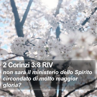 2 Corinzi 3:8 RIV Bible Verse Image