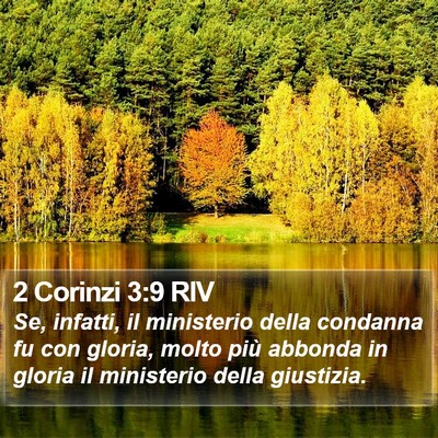 2 Corinzi 3:9 RIV Bible Verse Image