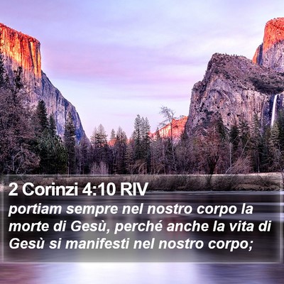 2 Corinzi 4:10 RIV Bible Verse Image