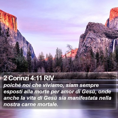2 Corinzi 4:11 RIV Bible Verse Image