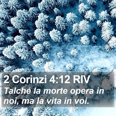 2 Corinzi 4:12 RIV Bible Verse Image
