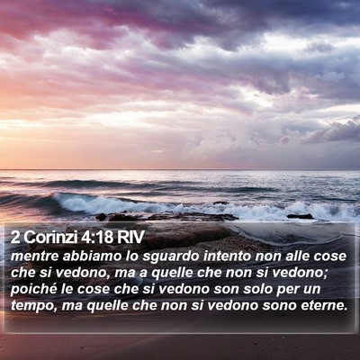 2 Corinzi 4:18 RIV Bible Verse Image