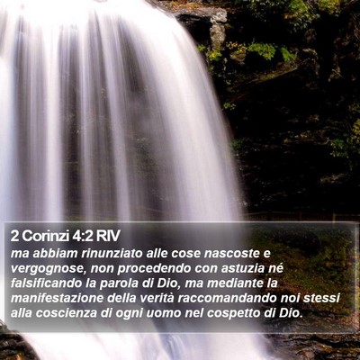 2 Corinzi 4:2 RIV Bible Verse Image