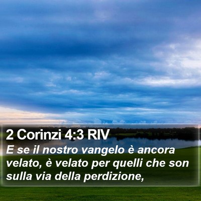 2 Corinzi 4:3 RIV Bible Verse Image