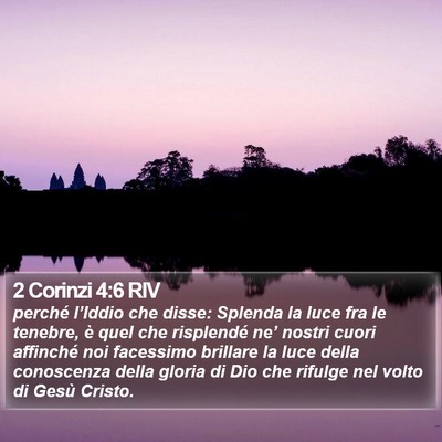 2 Corinzi 4:6 RIV Bible Verse Image